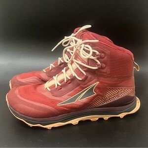 Altra Lone Peak Mid Trail Running Hiking Shoe All-Weather Womens Sz 8 - Read